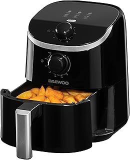 Exclusive Deal on Daewoo Manual air fryer, 2 liters, compact and space-saving design, temperature 80-200 ℃, 30 minutes timer, energy saving, healthier eating, stylish and - Amazon KSA Deals