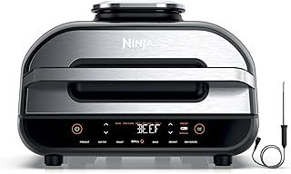Exclusive Deal on Ninja Foodi MAX Health Grill and Air Fryer, 6 Cooking Functions, Cyclonic Air Technology, ‎Temperature Control, 3.8 L, Grey/Silver, AG551ME, 2 Years Warranty - Amazon KSA Deals
