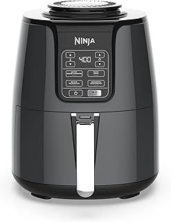 Exclusive Deal on Ninja AF100C Air Fryer, 4-Qt Capacity, Non-Stick, Air Fry, Roast, Reheat, Dehydrate, Charcoal Grey (Canadian Version) - Amazon KSA Deals