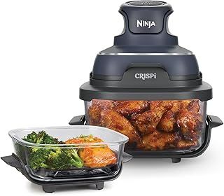 Exclusive Deal on Ninja CRISPi Portable Air Fryer, 3.8L, 4-in-1: Air Fryer, Oven Roast, Keep Heat, Crisp, Compact for Convenient Storage, Two Removable Glass Containers and Lids, 1700 W, Grey, FN101EUGY - Amazon KSA Deals
