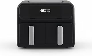 Exclusive Deal on General Supreme Double Air Fryer, 8 Liters, 2400 Watts, 9 Cooking Programs, Synchronization of Settings and Cooking Completion, GSAF8B - Amazon KSA Deals