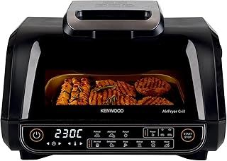Exclusive Deal on Kenwood Grill AirFryer 2-in-1, 1700W, XXXL 8L, 4 Grilling Levels, 8 Preset - Programs, Air Crisp, Roast, Bake, Pizza, Reheat, Dehydrate &amp; Manual Function GHF40.000BK, Black - Amazon KSA Deals
