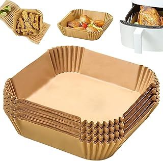 Exclusive Deal on SKY-TOUCH 100 PCS Air Fryer Disposable Paper Liner, Baking Paper for Air Fryer Oil-proof, Water-proof, Food Grade Parchment, Square Baking Paper for Air Fryer, 16cm/6.3inch - Amazon KSA Deals