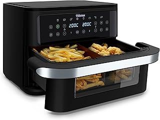 Exclusive Deal on Tristar Dualzone Flex Oil-free Fryer, 10L, 2800W, 8 Programs, Digital Display, Oil-free Cooking, Auto Shutdown, Non-Stick Coating, Washable Parts, FR-9432 - Amazon KSA Deals