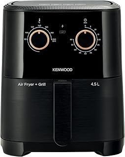 Exclusive Deal on KENWOOD Airfryer + Grill XL 4.5L 1300W Air Fryer with Grill Function, Recipe Book, Rapid Hot Air Circulation for Frying, Grilling, Broiling, Roasting, Baking and Toasting HFP40.000BK Black - Amazon KSA Deals