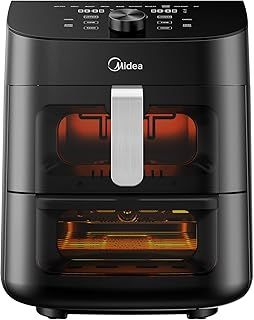 Exclusive Deal on Midea Smart Air Fryer With Digital Touch Control, 11L Capacity With 2 Cooking Zone, See Through Window, Wi-Fi Connection, Healthy Cooking, Timer Up To 90 Mins Temperature Control 230°C- MAD-110D2APK - Amazon KSA Deals
