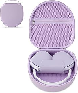 عرض حصري على Case for Apple Airpods Max Headphones, Travel Portable Headphone Hard Case Cover Bag, Mesh Pouch with Zipper for Charger and Accessories (Purple) - عروض أمازون السعودية