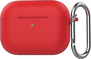 عرض حصري على for AirPods Pro 3 Case Cover: Soft Silicone Protective Case for Apple AirPod Pro 3nd Generation Women Men - AirPods Pro 3 Case Accessories with Keychain (Red) - عروض أمازون السعودية