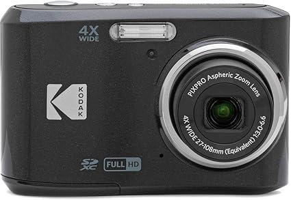 Kodak PIXPRO FZ45 Digital Camera, 16MP Point & Shoot with 4X Optical Zoom, 27mm Wide Angle, 2.7 Inch LCD, 1080p Video, Black