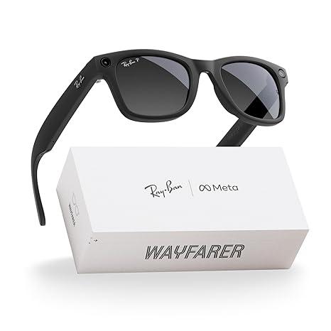 Ray-Ban Meta (Gen 2), Wayfarer, Matte Black | Smart AI Glasses for Men, Women — 2X Battery Life — 3K HD Resolution — 12 MP Ultra-Wide Camera, Audio, Video — Polarized Gradient Graphite Lenses