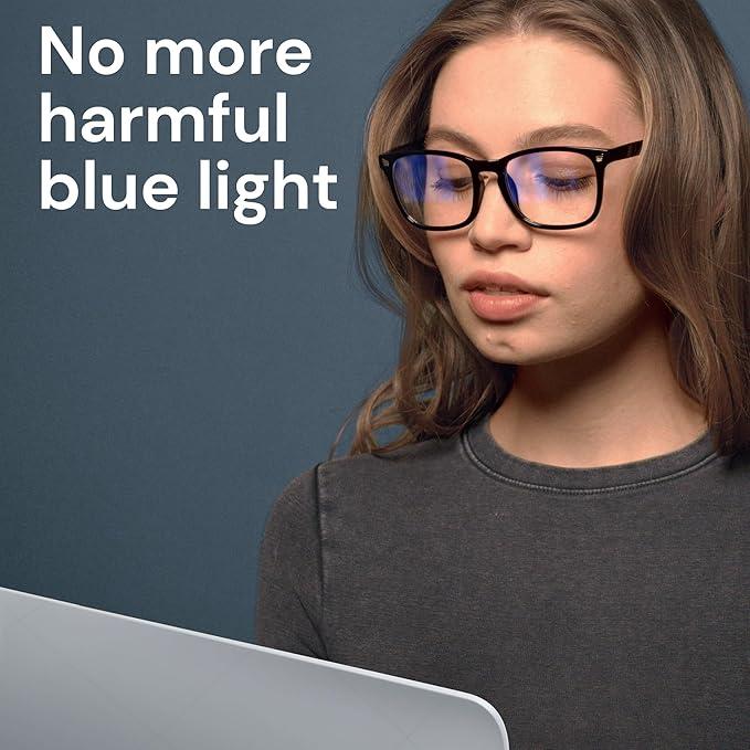  Gaoye Eyewear Frames for Men - Blue Light Blocking Square Glasses, Anti UV Ray Computer Gaming, Blue Blockers for Women 