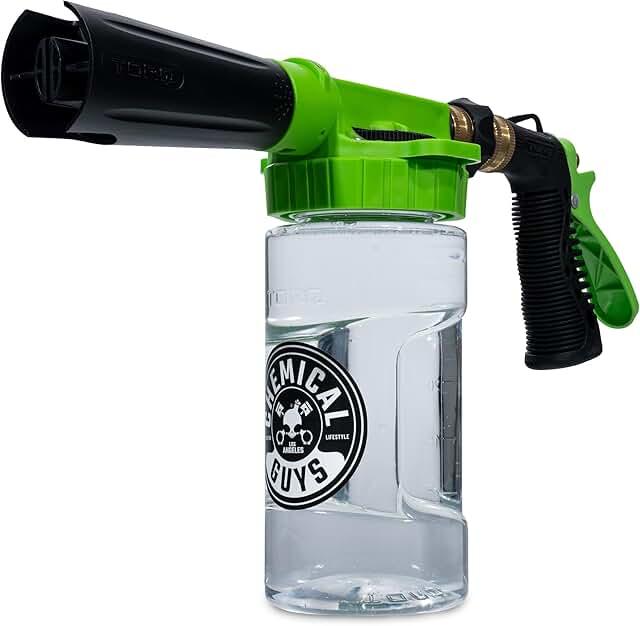 Chemical Guys TORQ Foam Blaster 6 - Foam Cannon Garden Hose Attachment, Easy to Use, Sprays Thick Suds for Safe Washing Trucks, SUVs, Motorcycles, RVs, and Other Vehicles