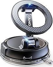 ANDERY Car Phone Holder for Magsafe [78+LBS Strongest Suction & 2400gf Strongest Magnetic] 360° Adjustable Car Phone Mount, Phone Holders for Your Car for iPhone 17-12 Pro Max Air Plus (Carbon Fiber)