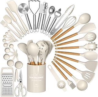 Umite Chef Food Grade Thickened Silicone (Stainless Steel Core) Kitchen Gadgets Tools Set - Kitchen Cooking Utensils Set, Heat Resistant Kitchen Spatula Tools Set