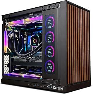 KOTIN Prebuilt Gaming PC RTX 5070 12GB, Ryzen 7 9700X, 32GB DDR5, 1TB SSD | 11.3in Smart Display, 850W 80+ Gold PSU, 360mm Liquid Cooler, WiFi 7, 1440p 4K ARGB Windows 11 Gaming Desktop Computer