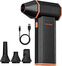 WOLFBOX MegaFlow 50 Compressed Air Duster-110000RPM Super Power Electric Air Duster, 3-Gear Adjustable Mini Blower with Fast Charging, Dust Blower for Computer, Keyboard, House, Outdoor and Car | Electric, Mini Blower, Fast Charging, Computer, Keyboard, H