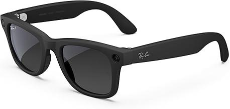 Meta Ray-Ban (Gen 2) Wayfarer Smart AI Glasses, Black, Polarized Lenses | Camera, audio & Meta AI built in. Graphite Polarized lens. Lightweight durable frame. Color code 601ST3, lens width 50mm.